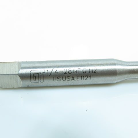 Greenfield Threading 1/4"-28 HSS Straight Flute Bottoming Tap 4F USA Lot of 7