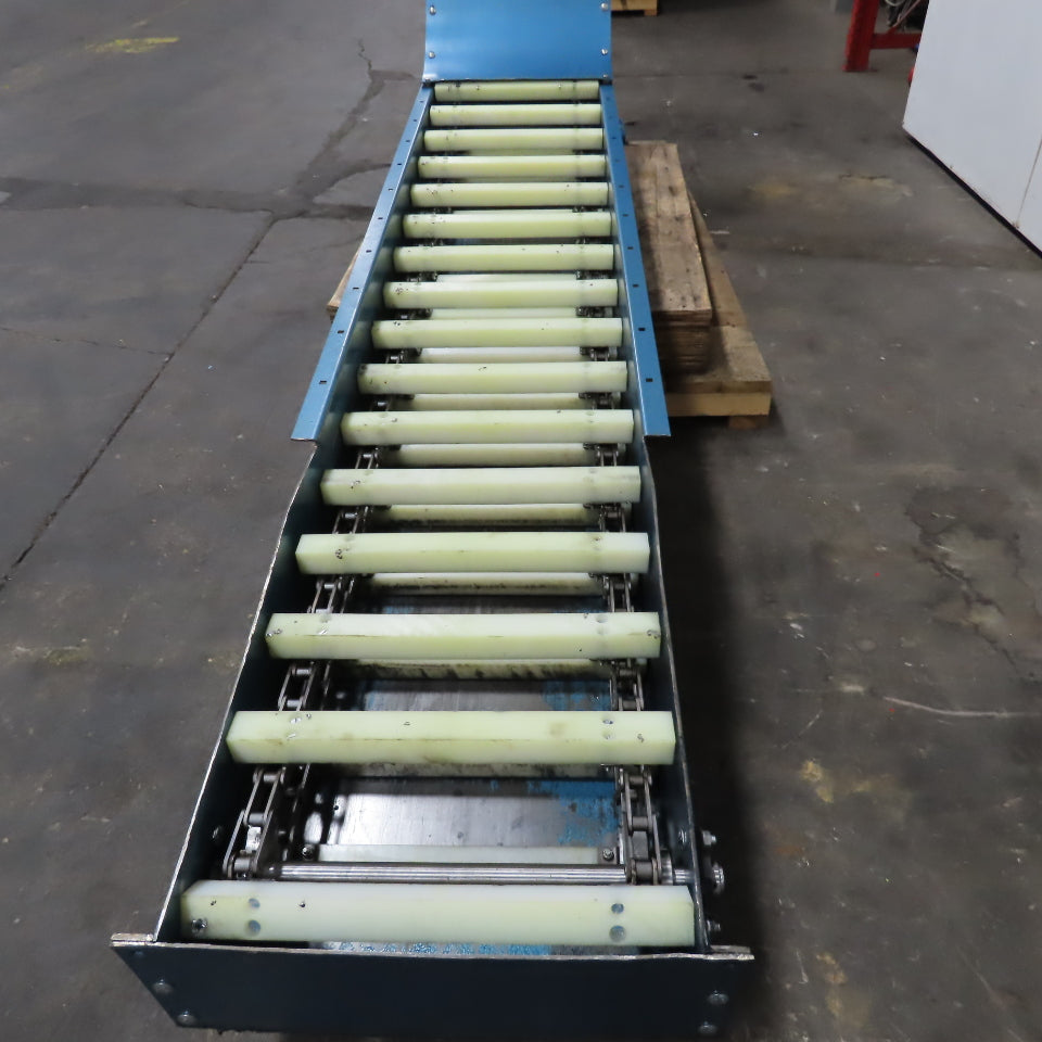 New London Engineering T3-711-18" 18"W  Incline Discharge Drag Conveyor 4 FPM