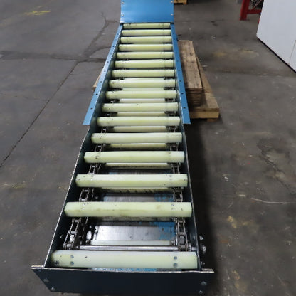 New London Engineering T3-711-18" 18"W  Incline Discharge Drag Conveyor 4 FPM