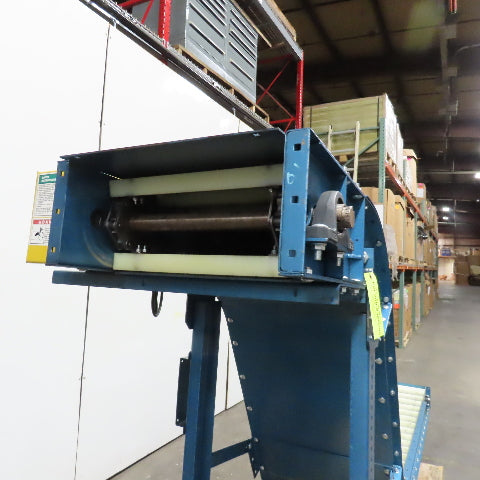 New London Engineering T3-711-18" 18"W  Incline Discharge Drag Conveyor 4 FPM