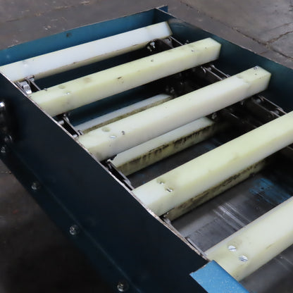 New London Engineering T3-711-18" 18"W  Incline Discharge Drag Conveyor 4 FPM