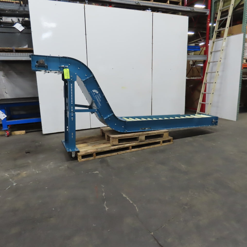 New London Engineering T3-711-18" 18"W  Incline Discharge Drag Conveyor 4 FPM