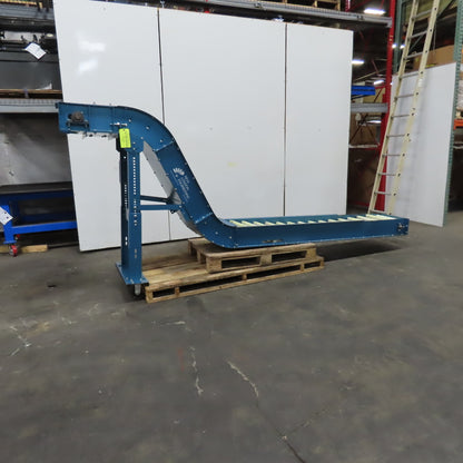 New London Engineering T3-711-18" 18"W  Incline Discharge Drag Conveyor 4 FPM