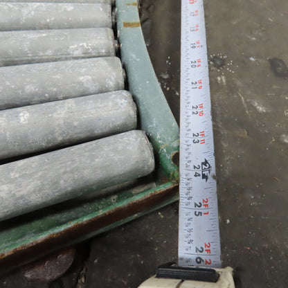 45° Curve Gravity Roller Conveyor Section 21-3/4" BF 47" Long