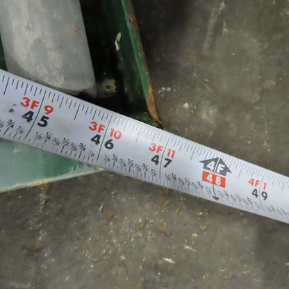 45° Curve Gravity Roller Conveyor Section 21-3/4" BF 47" Long
