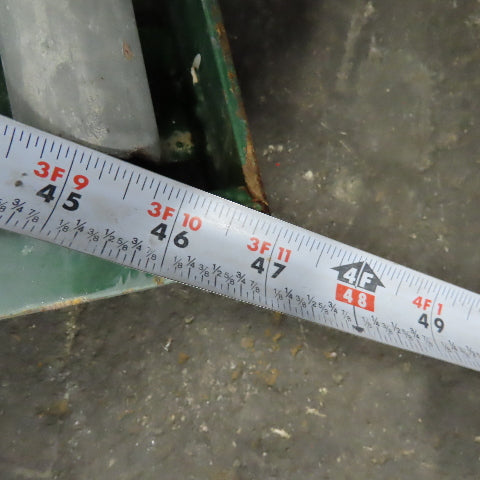 45° Curve Gravity Roller Conveyor Section 21-3/4" BF 47" Long