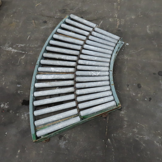 45° Curve Gravity Roller Conveyor Section 21-3/4" BF 47" Long
