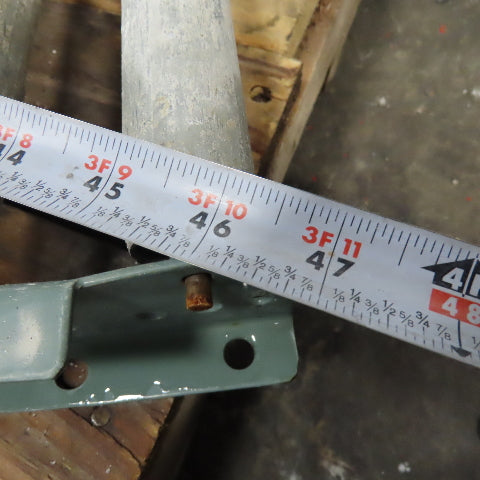 45° Curve Gravity Roller Conveyor Section 21-3/4" BF 47" Long
