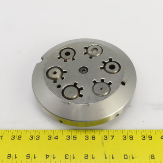 Finn-Power F5-25SB/AM 6 Position Multi-Punch Die Base 1" Inserts 6.1450" OD