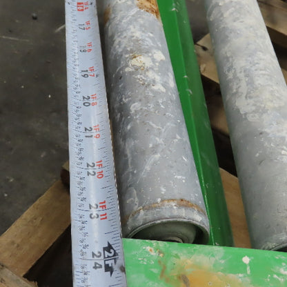 90° Curve Gravity Roller Conveyor Section 22" BF 76" Long