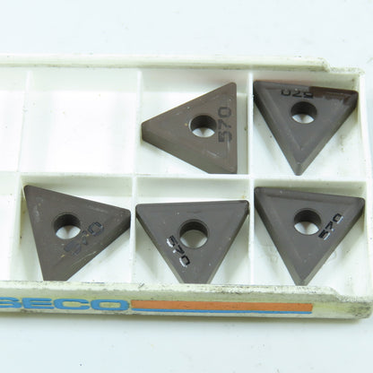 Seco TNMG220408-MR4 Indexable Carbide Insert Lot of 5