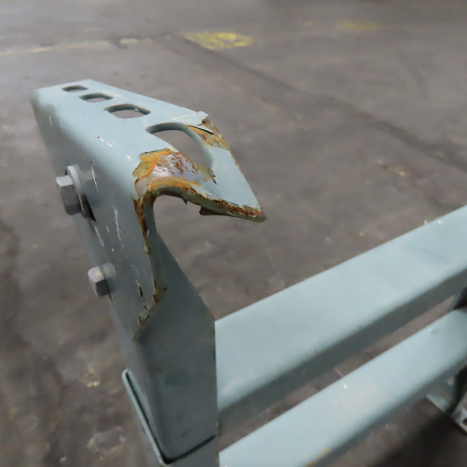 22" Wide Hytrol Style Conveyor Legs Tilt Adjustable Height 23"-30" Lot Of 2