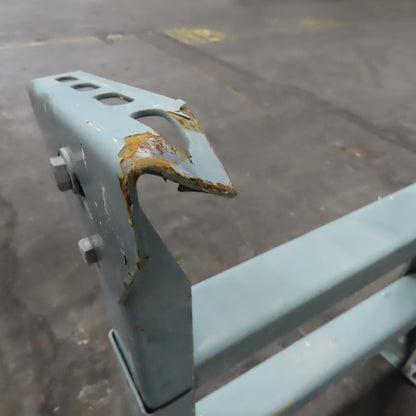 22" Wide Hytrol Style Conveyor Legs Tilt Adjustable Height 23"-30" Lot Of 2