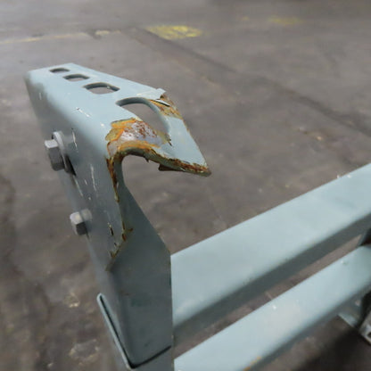 22" Wide Hytrol Style Conveyor Legs Tilt Adjustable Height 23"-30" Lot Of 2