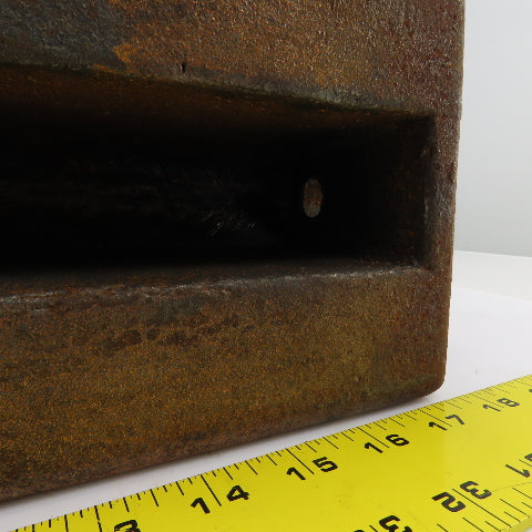 68 Lbs. Steel Machine Counterweight 9-1/4" x 6" x 5-3/4" W/Hook