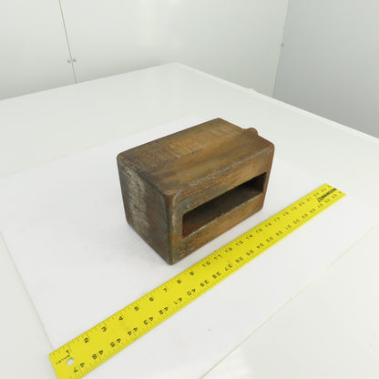68 Lbs. Steel Machine Counterweight 9-1/4" x 6" x 5-3/4" W/Hook