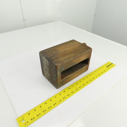 68 Lbs. Steel Machine Counterweight 9-1/4" x 6" x 5-3/4" W/Hook