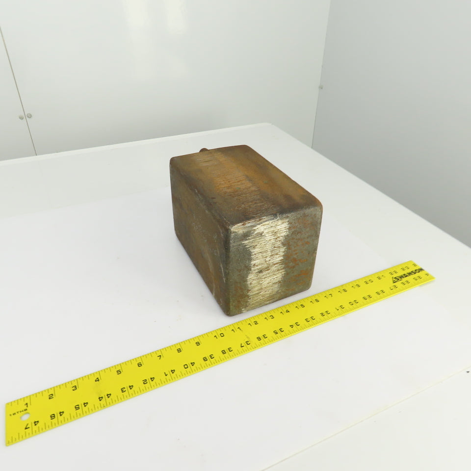 68 Lbs. Steel Machine Counterweight 9-1/4" x 6" x 5-3/4" W/Hook
