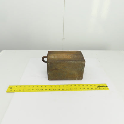 68 Lbs. Steel Machine Counterweight 9-1/4" x 6" x 5-3/4" W/Hook