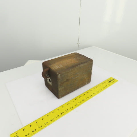 68 Lbs. Steel Machine Counterweight 9-1/4" x 6" x 5-3/4" W/Hook