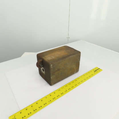 68 Lbs. Steel Machine Counterweight 9-1/4" x 6" x 5-3/4" W/Hook