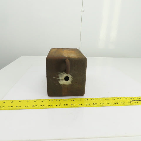 68 Lbs. Steel Machine Counterweight 9-1/4" x 6" x 5-3/4" W/Hook
