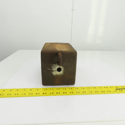 68 Lbs. Steel Machine Counterweight 9-1/4" x 6" x 5-3/4" W/Hook