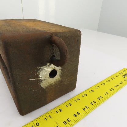 68 Lbs. Steel Machine Counterweight 9-1/4" x 6" x 5-3/4" W/Hook