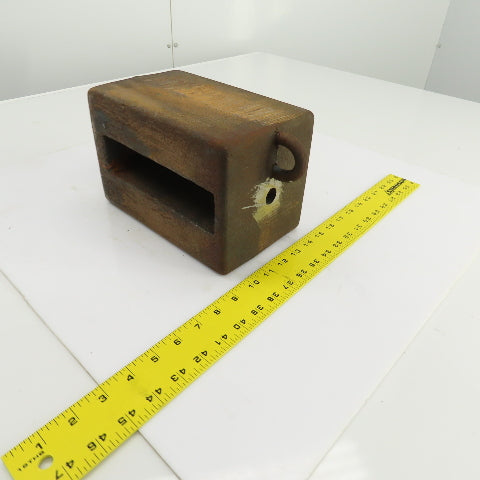 68 Lbs. Steel Machine Counterweight 9-1/4" x 6" x 5-3/4" W/Hook