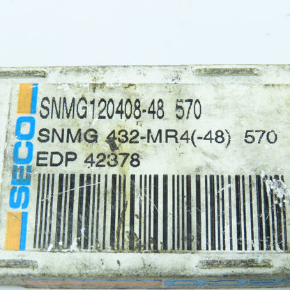 Seco SNMG120408-48 Indexable Carbide Insert Lot of 9