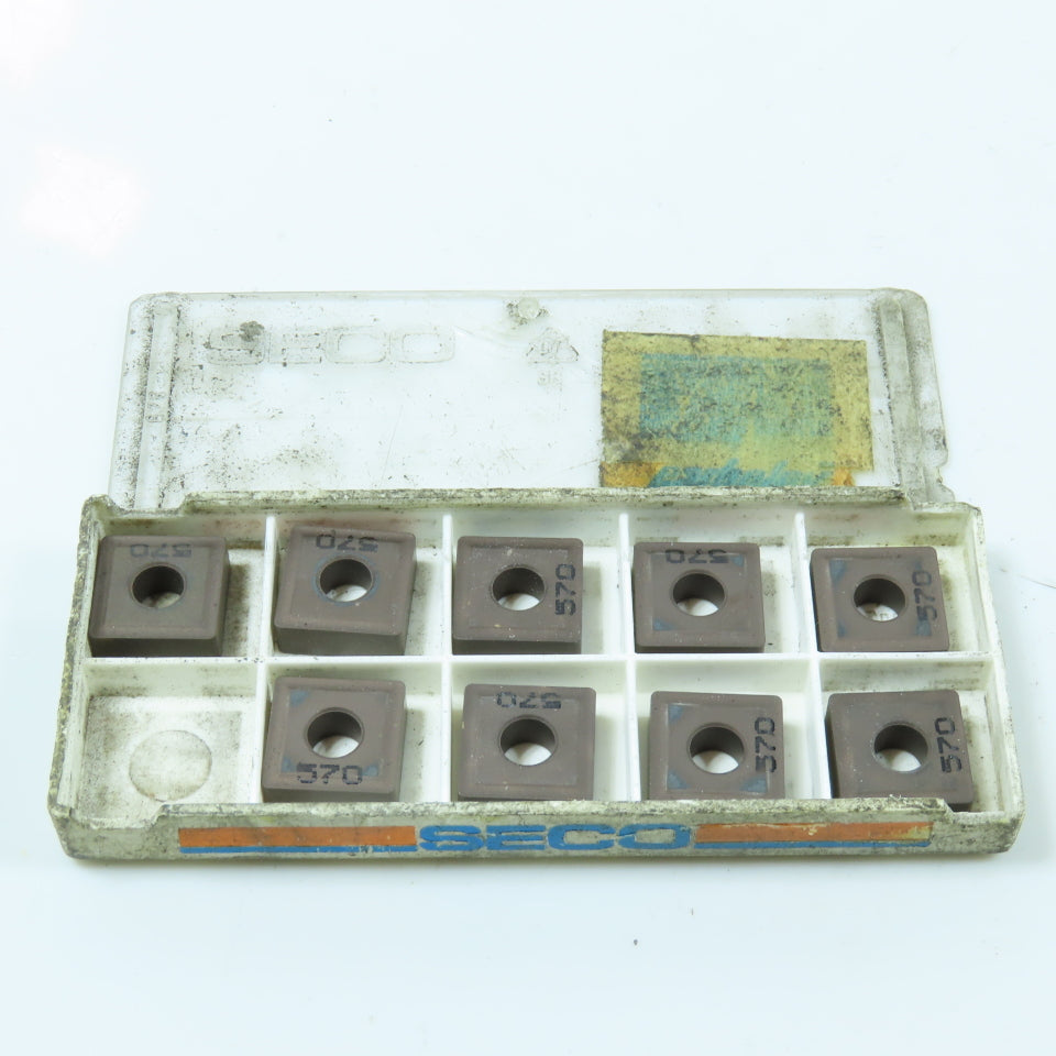 Seco SNMG120408-48 Indexable Carbide Insert Lot of 9