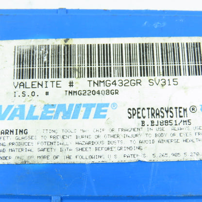 Valenite TNMG-432-GR SV315 Indexable Carbide Insert Lot of 5