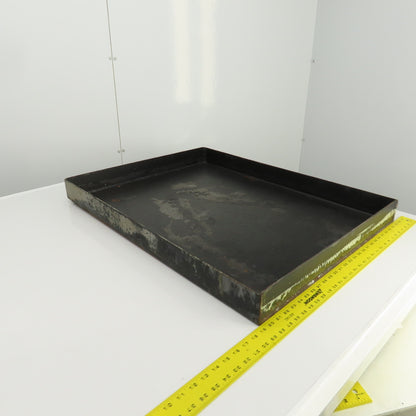 33-3/4" L x 26-1/4" W x 2-3/4" D Steel Chip Oil Drip Catch Pan