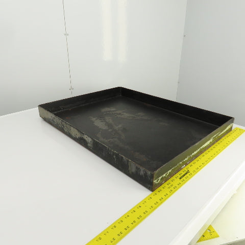 33-3/4" L x 26-1/4" W x 2-3/4" D Steel Chip Oil Drip Catch Pan