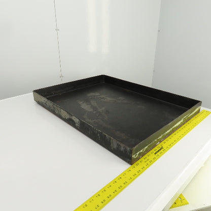 33-3/4" L x 26-1/4" W x 2-3/4" D Steel Chip Oil Drip Catch Pan