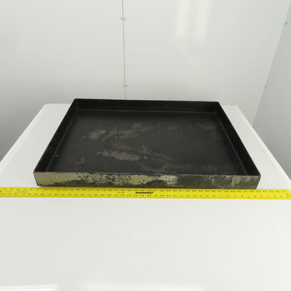 33-3/4" L x 26-1/4" W x 2-3/4" D Steel Chip Oil Drip Catch Pan