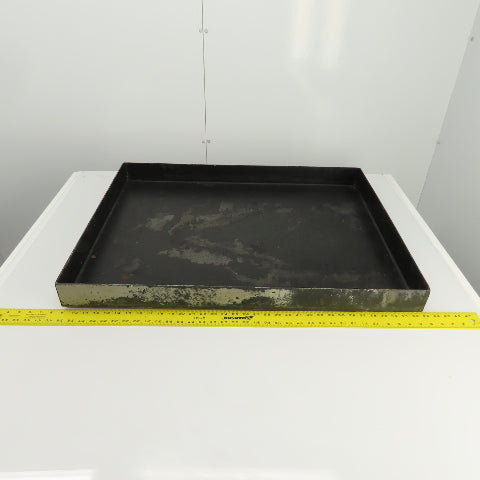 33-3/4" L x 26-1/4" W x 2-3/4" D Steel Chip Oil Drip Catch Pan