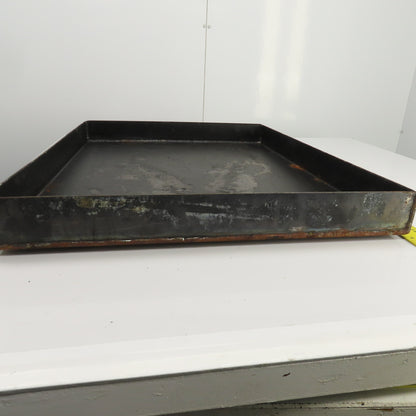 33-3/4" L x 26-1/4" W x 2-3/4" D Steel Chip Oil Drip Catch Pan