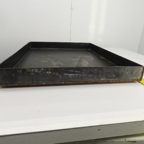 33-3/4" L x 26-1/4" W x 2-3/4" D Steel Chip Oil Drip Catch Pan