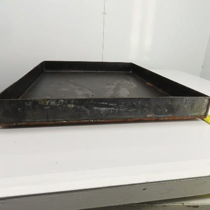 33-3/4" L x 26-1/4" W x 2-3/4" D Steel Chip Oil Drip Catch Pan