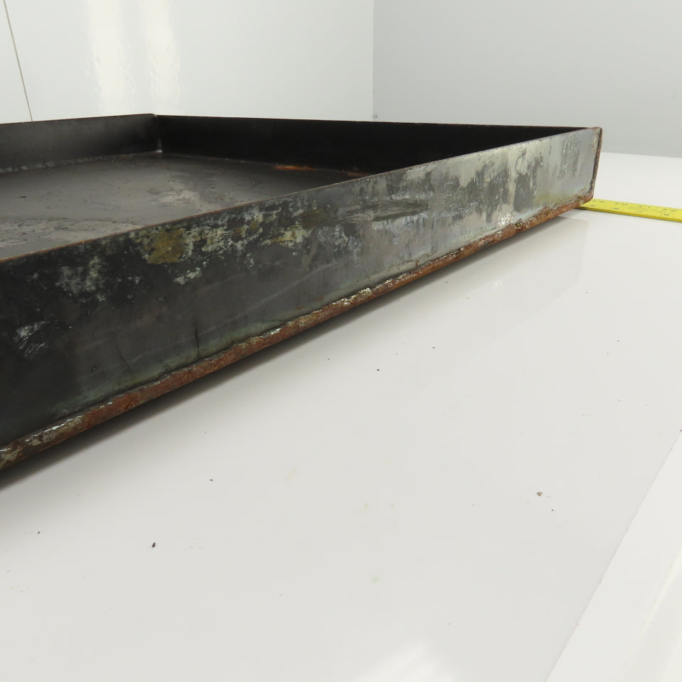 33-3/4" L x 26-1/4" W x 2-3/4" D Steel Chip Oil Drip Catch Pan