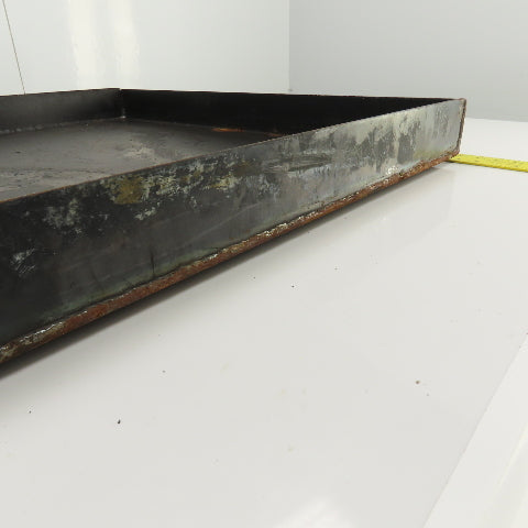 33-3/4" L x 26-1/4" W x 2-3/4" D Steel Chip Oil Drip Catch Pan