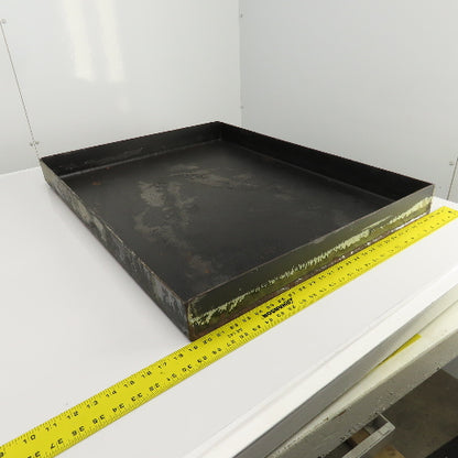 33-3/4" L x 26-1/4" W x 2-3/4" D Steel Chip Oil Drip Catch Pan