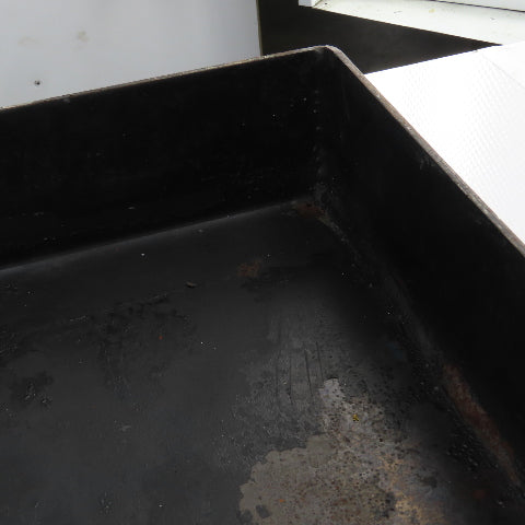 33-3/4" L x 26-1/4" W x 2-3/4" D Steel Chip Oil Drip Catch Pan