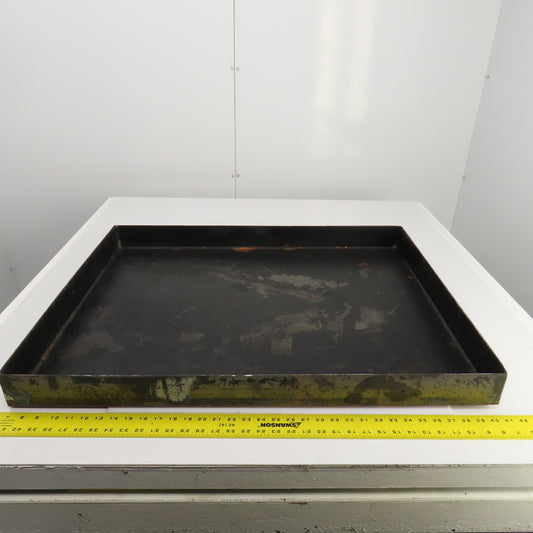 33-3/4" L x 26-1/4" W x 2-3/4" D Steel Chip Oil Drip Catch Pan