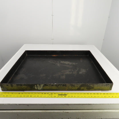 33-3/4" L x 26-1/4" W x 2-3/4" D Steel Chip Oil Drip Catch Pan