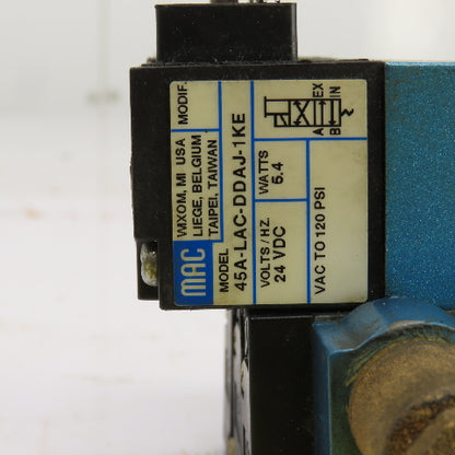 MAC 45A-LAC-DDAJ-1KE Pneumatic Solenoid Valve Manifold 24VDC 3 Position