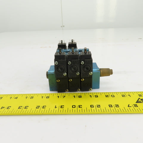 MAC 45A-LAC-DDAJ-1KE Pneumatic Solenoid Valve Manifold 24VDC 3 Position