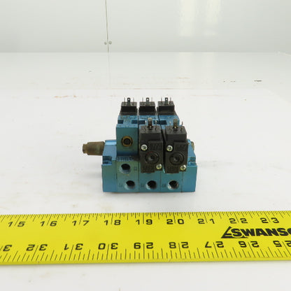 MAC 45A-LAC-DDAJ-1KE Pneumatic Solenoid Valve Manifold 24VDC 3 Position