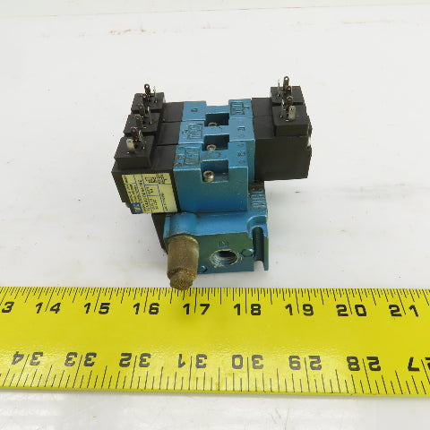 MAC 45A-LAC-DDAJ-1KE Pneumatic Solenoid Valve Manifold 24VDC 3 Position